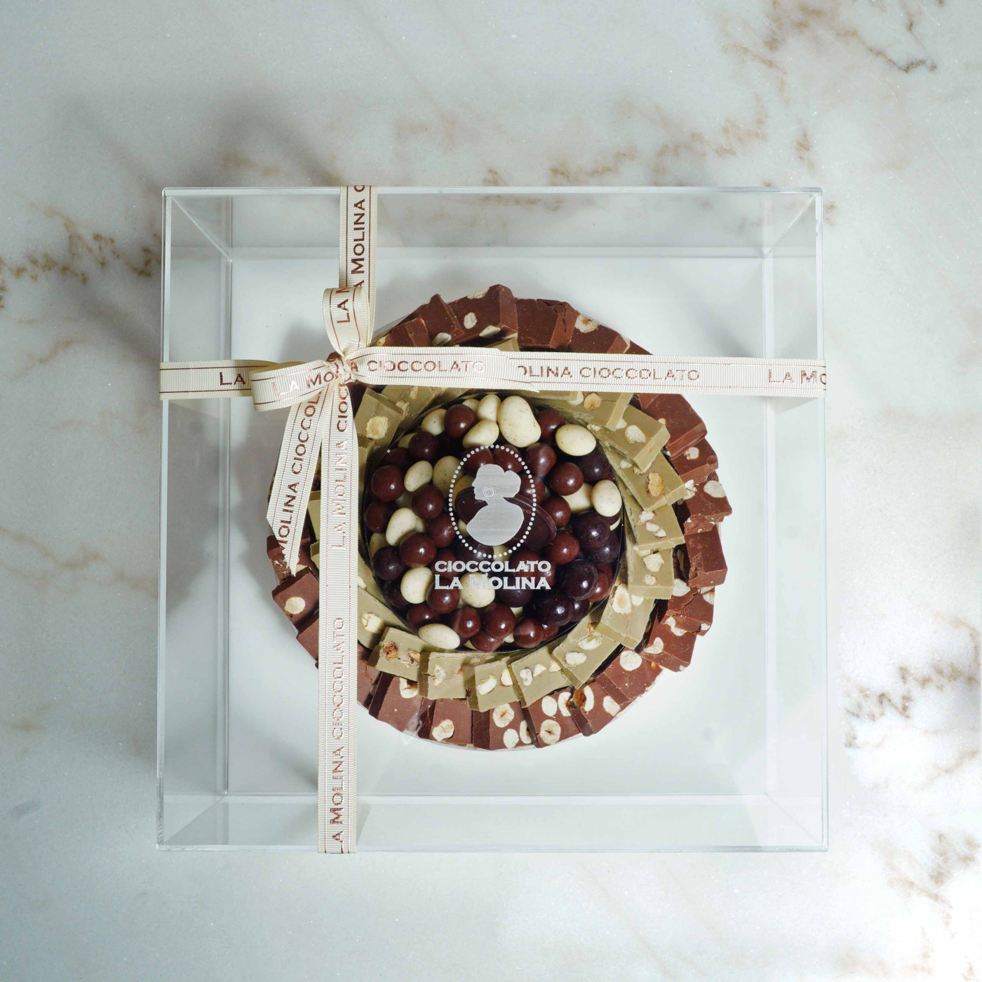 Acrylic box - Cake 1kg MIX