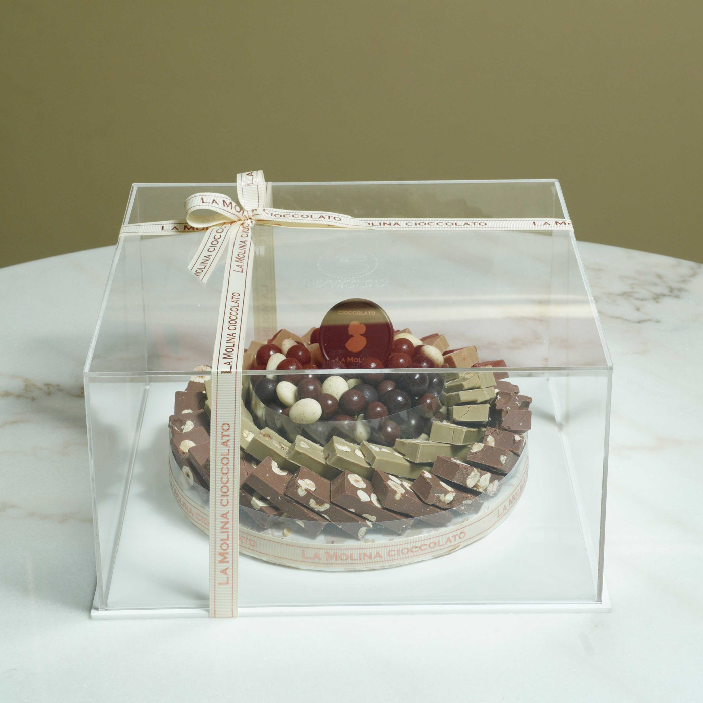 Acrylic box - Cake 1kg MIX