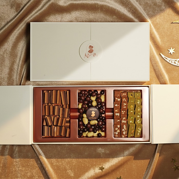 Flip BOX - praline, cutting & Dragees