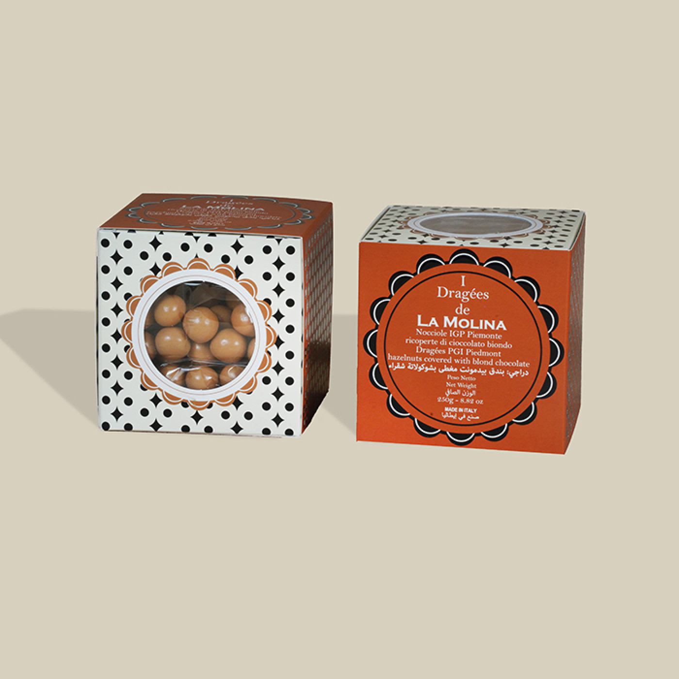 Dragees blond chocolate